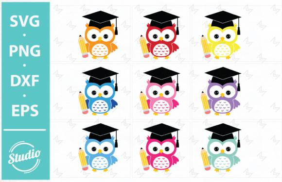 Graduation Owl, School Svg Graphics