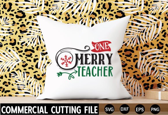 One-Merry-Teacher SVG Review: A Versatile Graphic Design Asset for Crafts and Merch