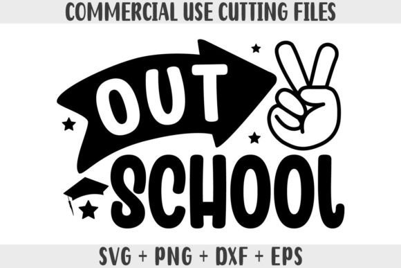 Peace Out School SVG for Crafts and Graphics