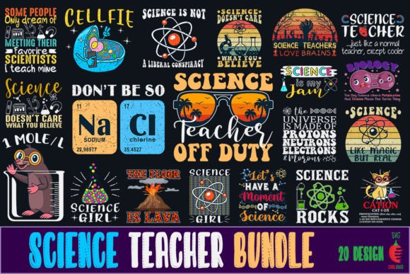 Science Teacher SVG Bundle: Graphics and Crafts for Branding