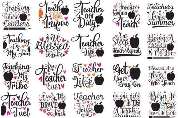 Teacher Svg Bundle: Graphics for Crafts