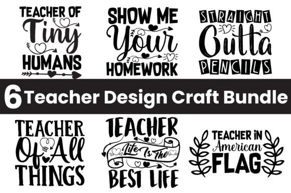Teacher SVG Craft Bundle Vol - 5: A Graphics Asset for Real Crafts
