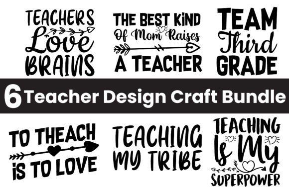 Teacher SVG Craft Bundle Vol - 6: A Versatile Graphics Tool for Branding and Crafts