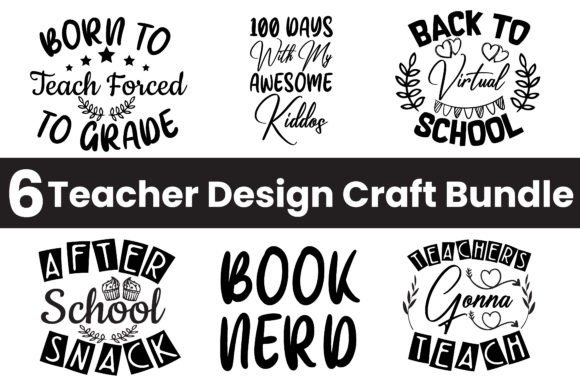 Teacher SVG Craft Bundle Vol - 9: A Graphics Review for Crafts and Merch