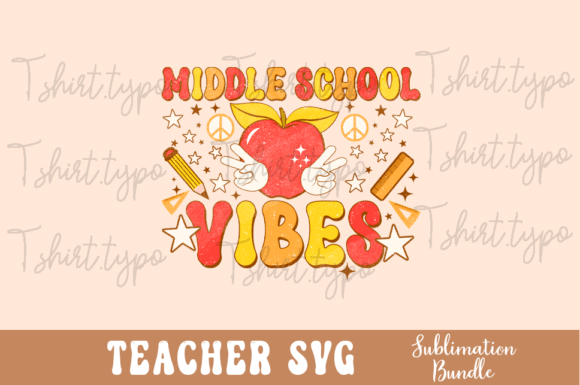 Teacher SVG Sublimation Design for Graphics and Crafts